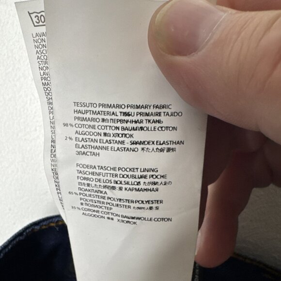 Dsquared2 Slim Stretch Jeans Men’s 32x31 Blue Distressed Paint Splatter Italy - Picture 10 of 11